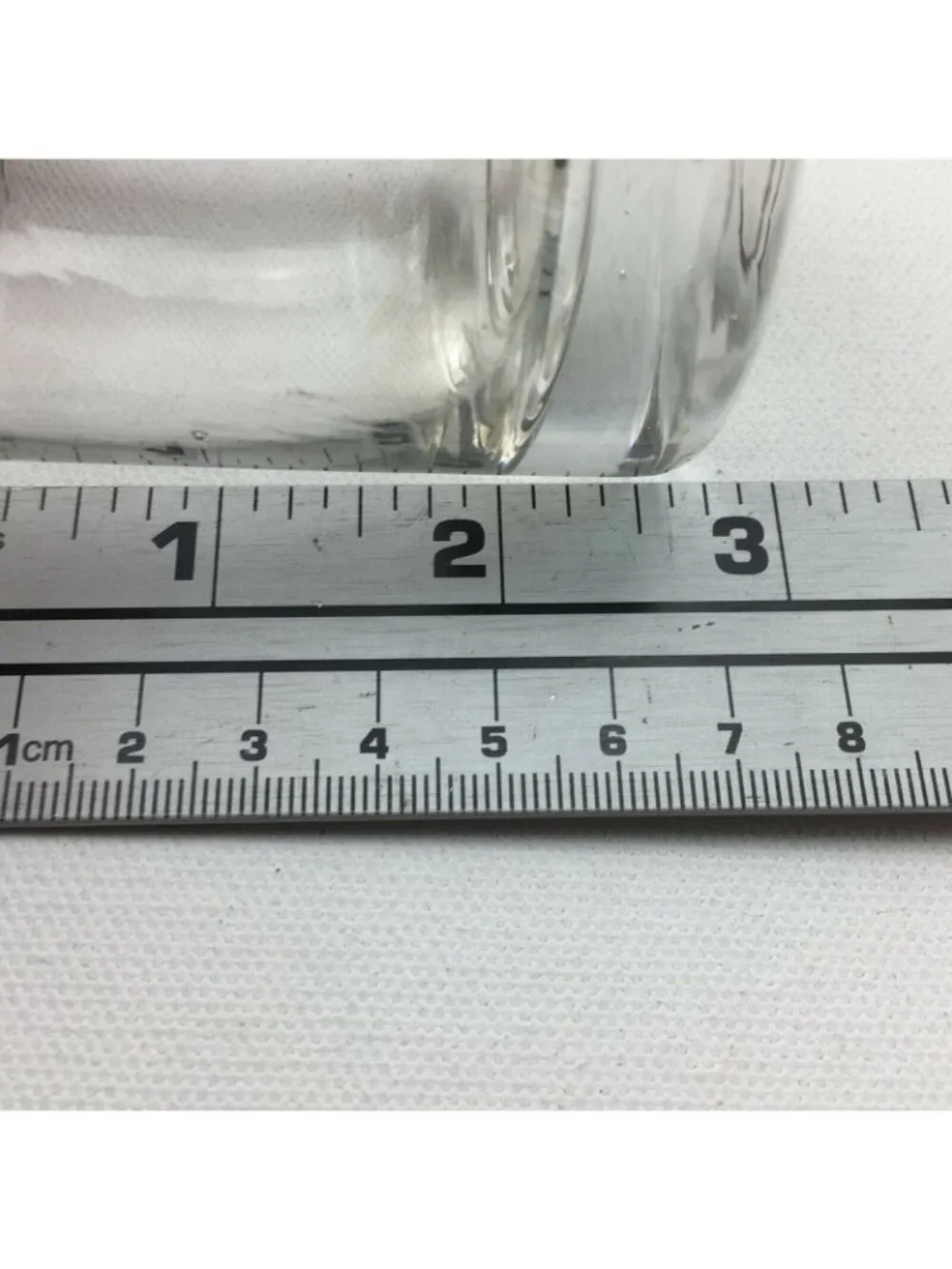 Clear Glass Candle Holders Pair 2.5